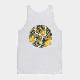 Navy Gold Circle of Connection Tank Top